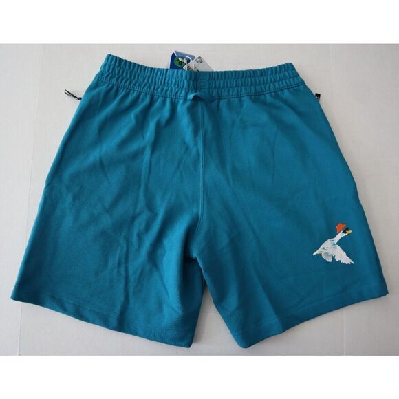 adidas HZ1151 Men's Sz Large Active Teal Adventure Graphic Shorts - Picture 2 of 12
